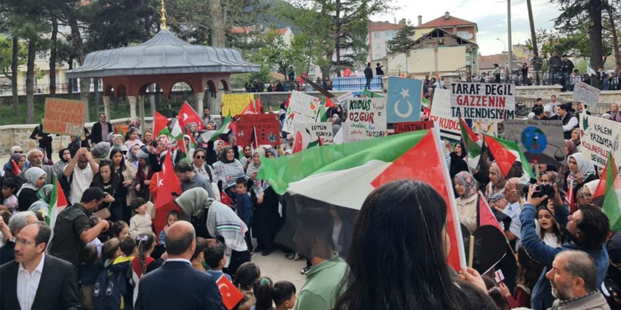 Gazze için yürüdüler, zulme sessiz kalmadılar