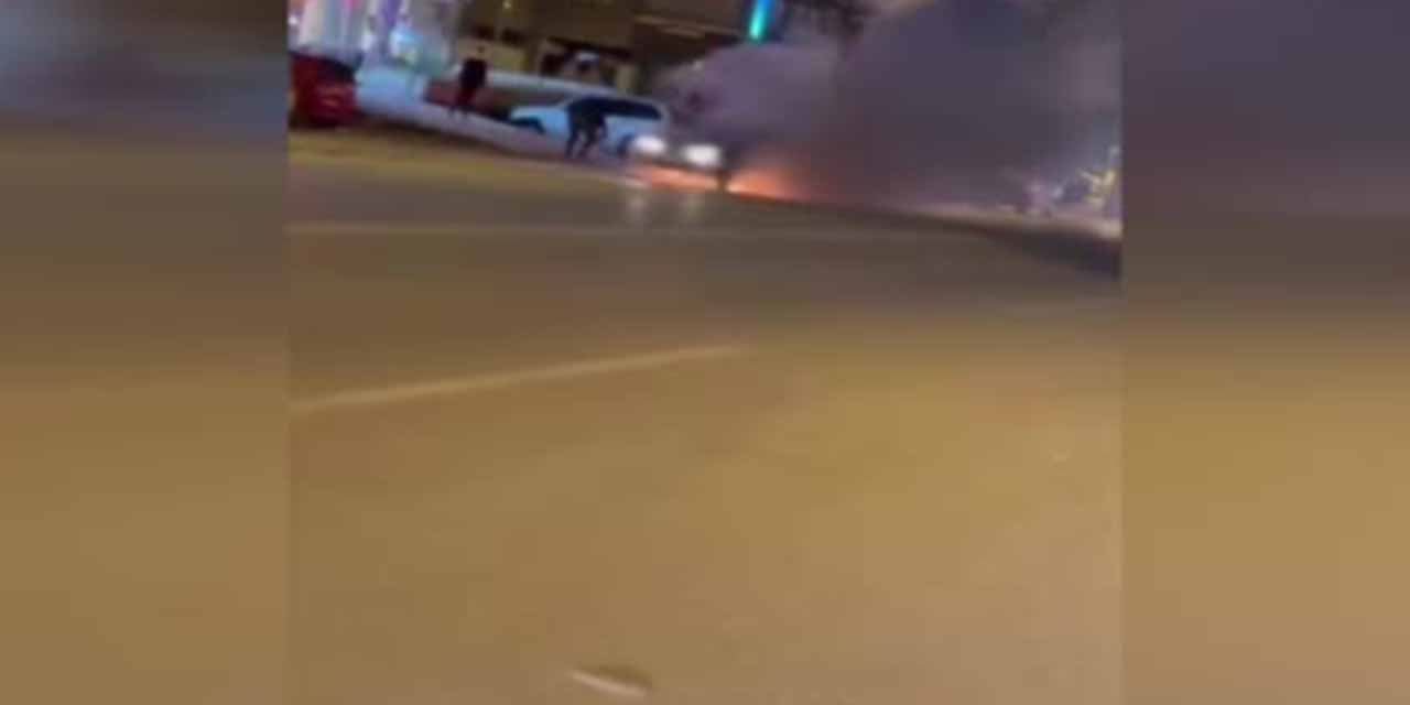 Elmadağ’da LPG’li araç patladı