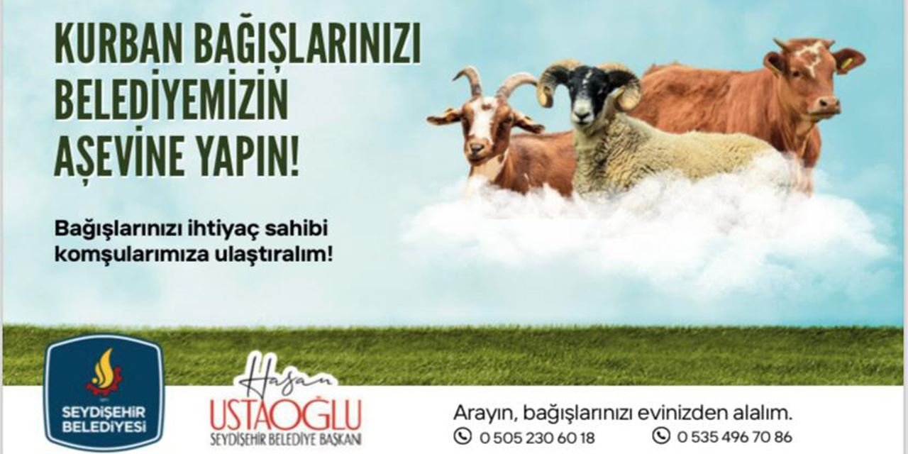 Seydişehir Aşevi kurban bağışlarını bekliyor