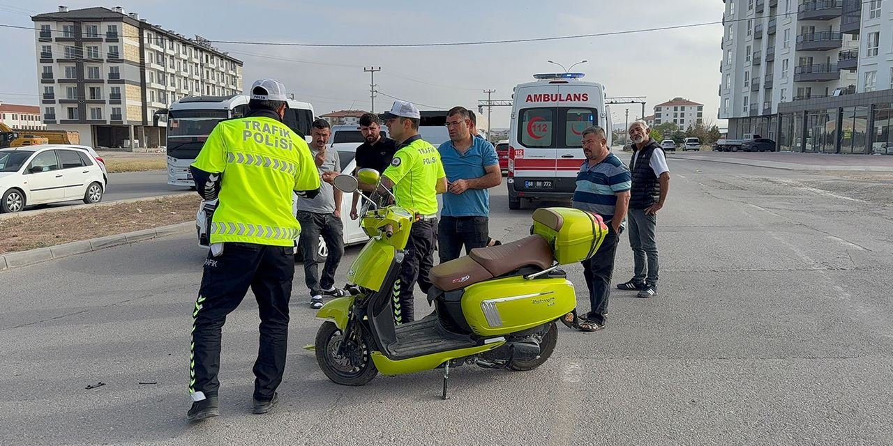Aksaray’da kaza: Motosiklet sürücüsü yaralandı