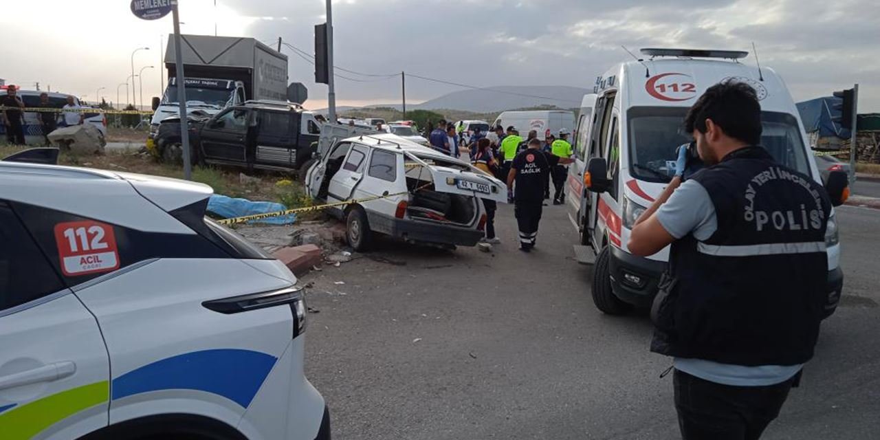 Konya’da feci kaza: Karı koca hayatını kaybetti