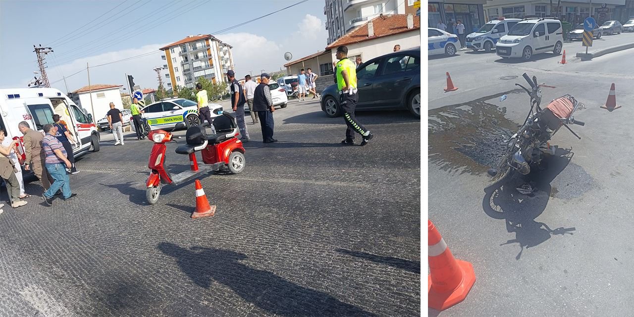 Karapınar’da peş peşe kazalar: İki kişi yaralandı