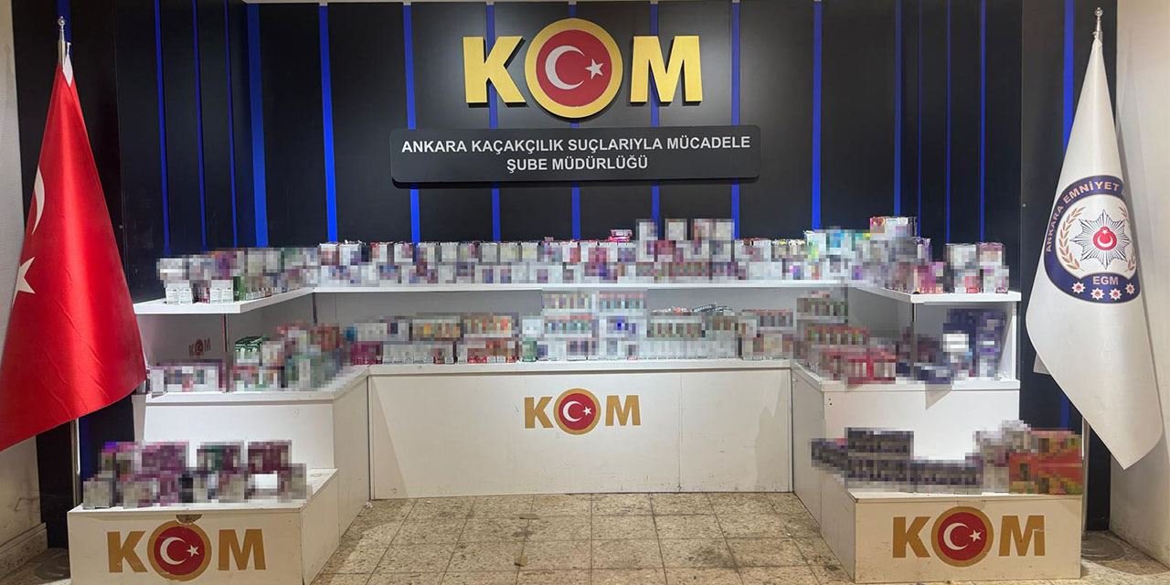 Ankara’da 3 milyon liralık kaçak elektronik sigara operasyonu