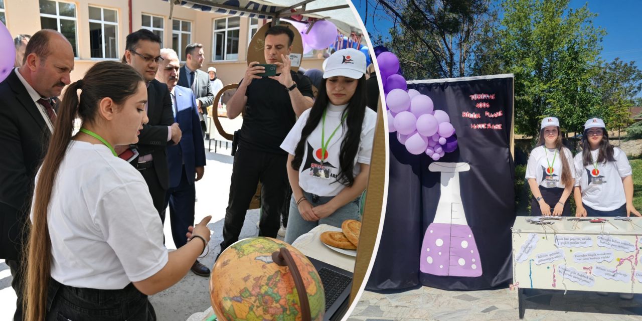 Sarayönü’nde TÜBİTAK 4006 Bilim Fuarı yoğun ilgi gördü