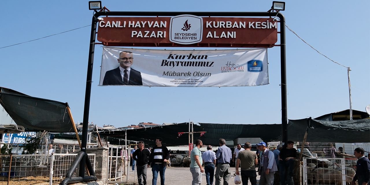 Seydişehir’de canlı hayvan pazarı dualarla hizmete açıldı