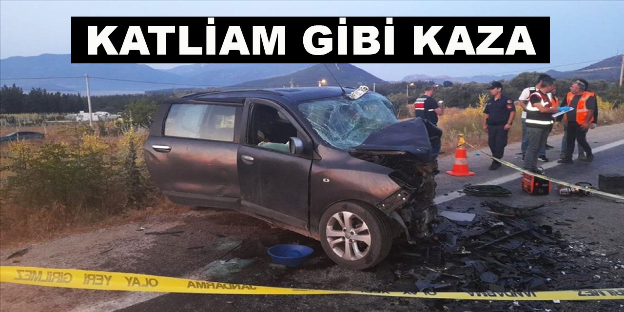 Feci kazada 5 kişi öldü, 2 kişi yaralı