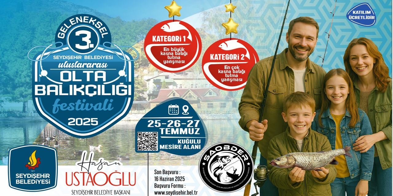 Seydişehir’de Olta Festivali heyecanı başlıyor