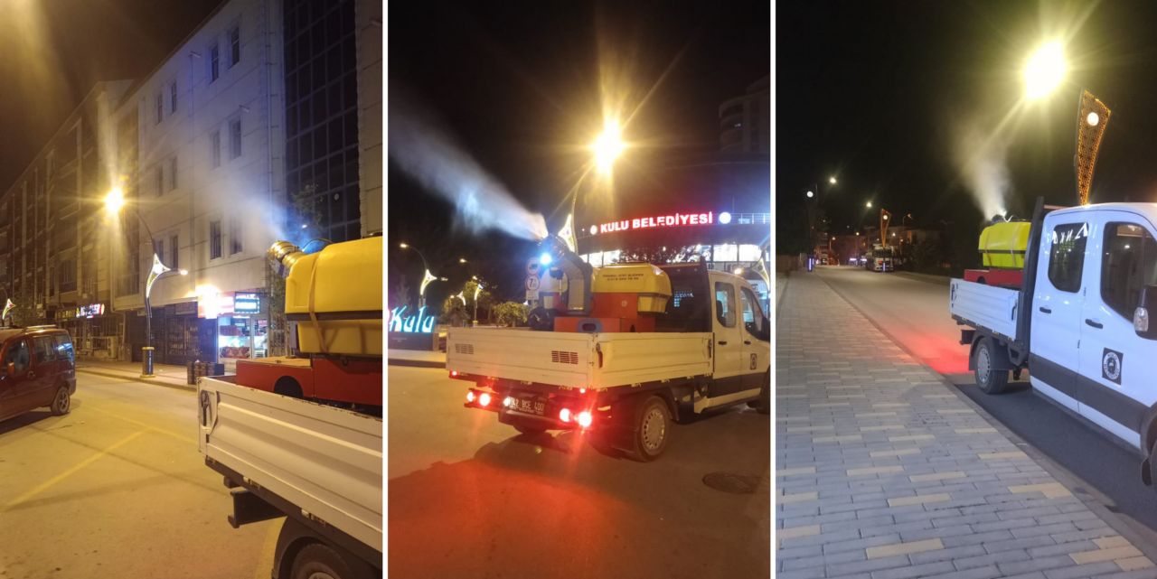 Kulu'da haşere ile mücadele sürüyor