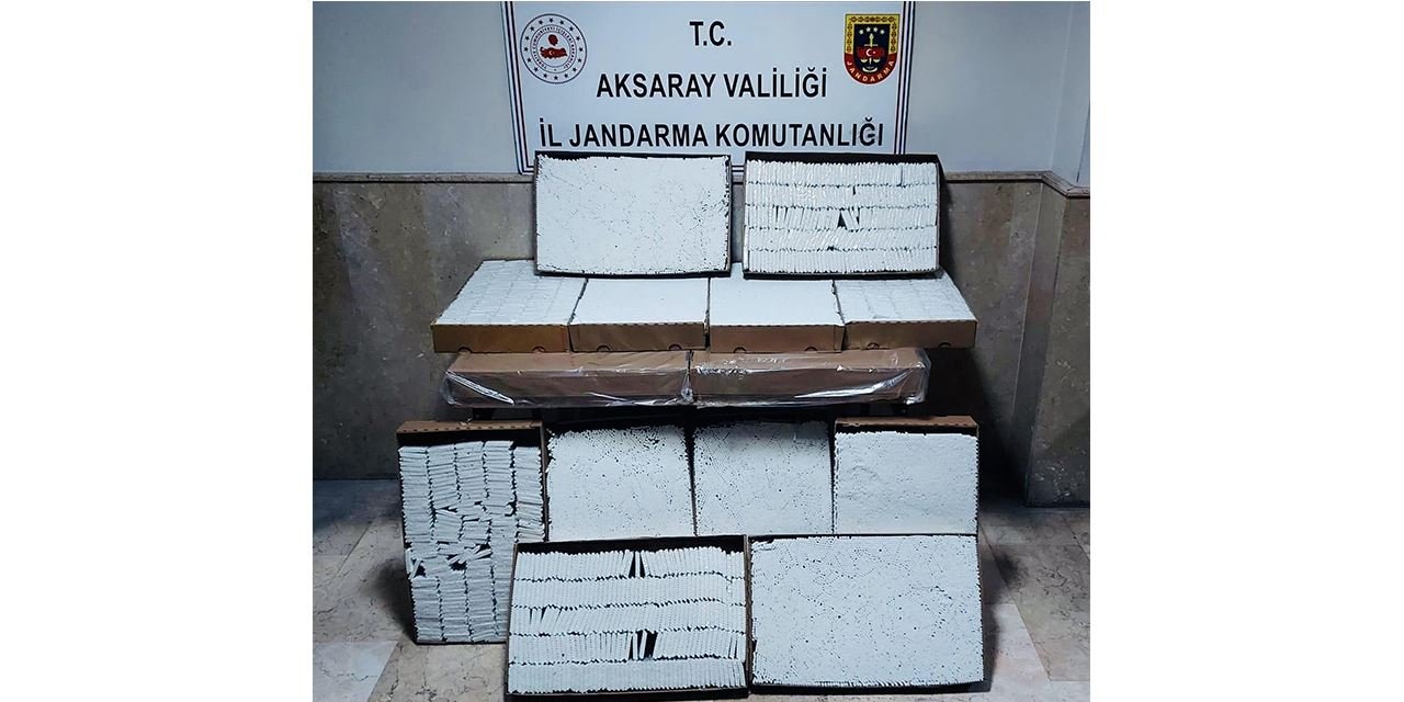 Otobüste 87 bin makaronla yakalandı