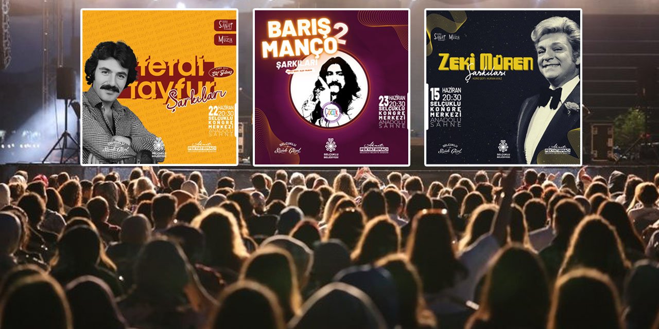 Selçuklu’da müzik dolu nostalji geceleri başlıyor