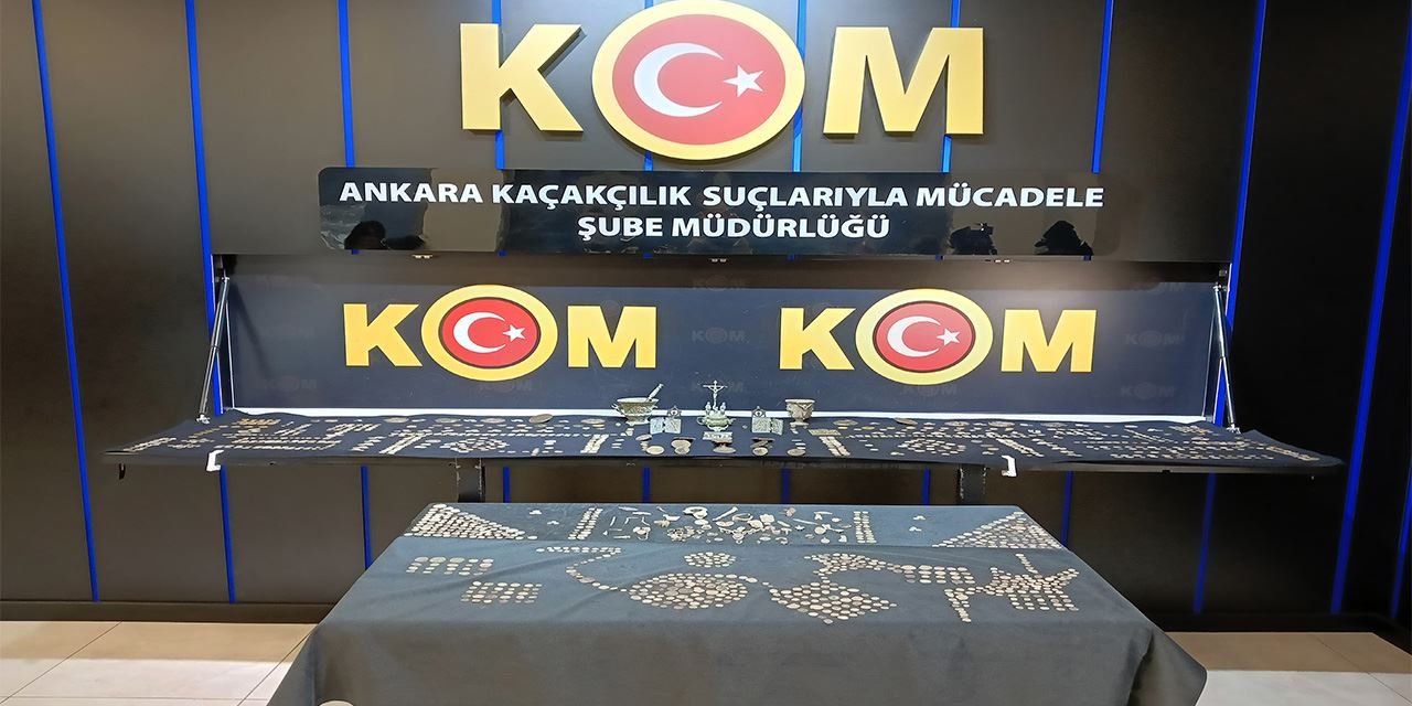 Ankara’da tarihi eser operasyonu: 1.750 parça ele geçirildi