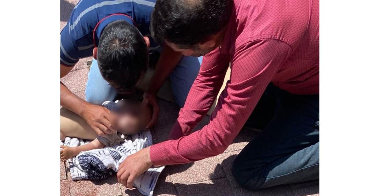 Sulama havuzuna düşen bebek kalp masajıyla hayata döndü