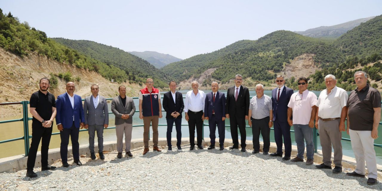450 milyon liraya mal olan gölet 5 bin dekar sulayacak