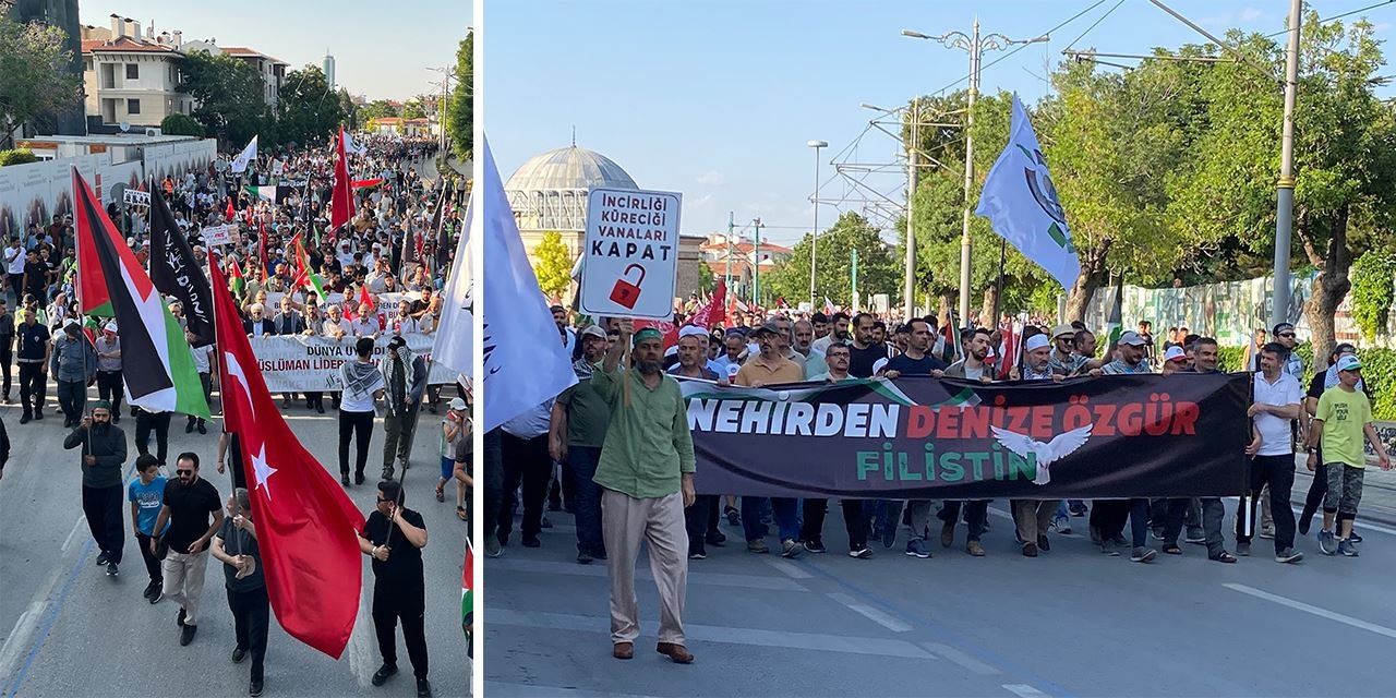 Gazze için binler yürüdü, vicdan konuştu