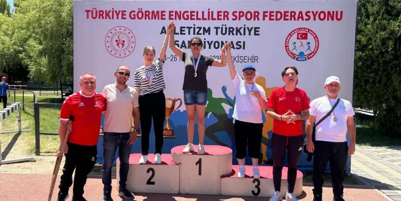 Görme engelli sporculardan büyük başarı