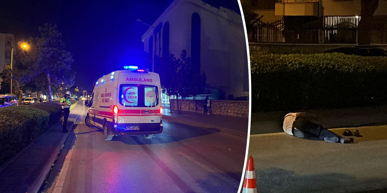 Yolun karşısına geçmeye çalışan kişiye çarpan sürücü, aracını bırakıp kaçtı