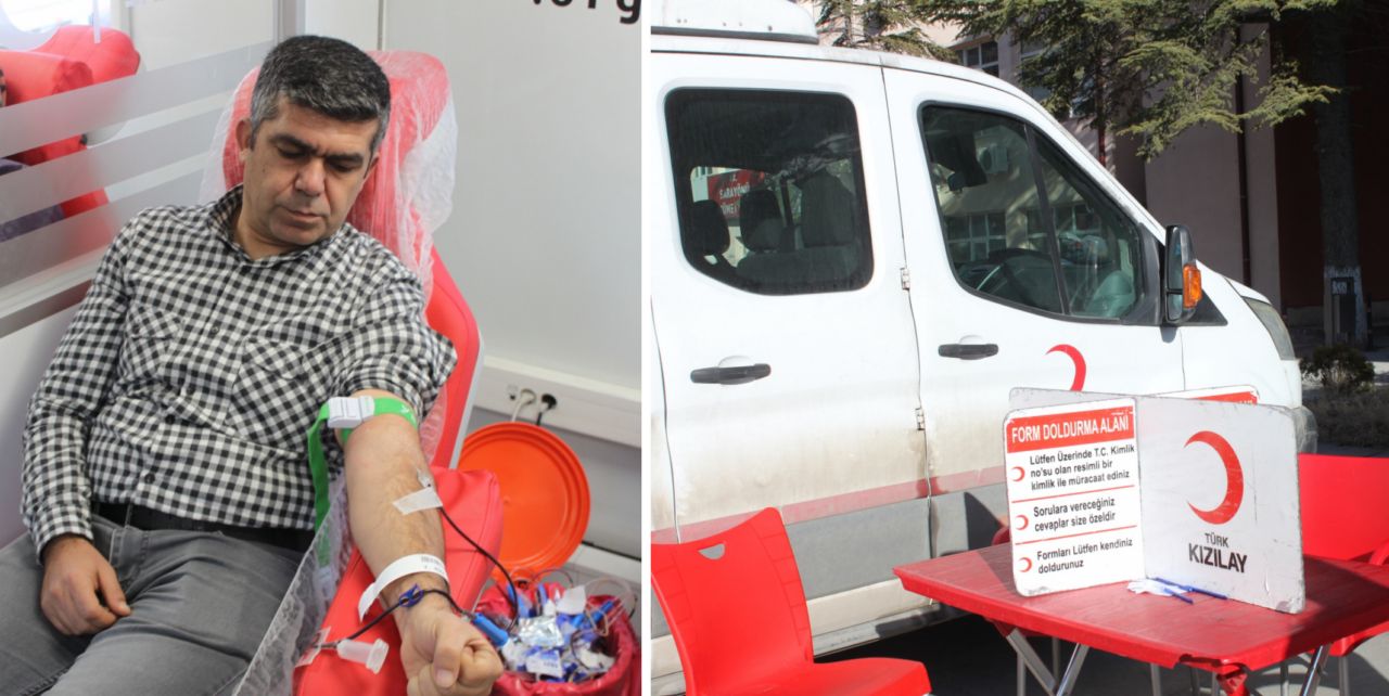 Kızılay Ladik’te 60 ünite kan topladı