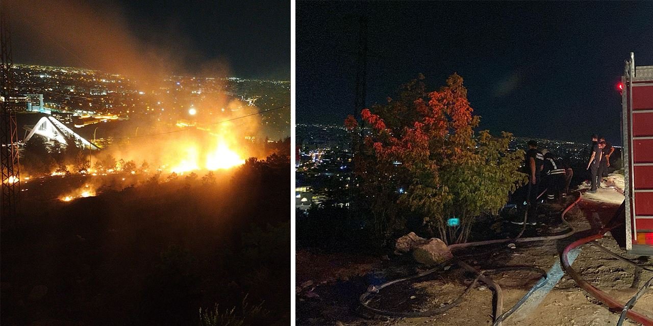 Ormanı yakan havai fişekçilere gözaltı