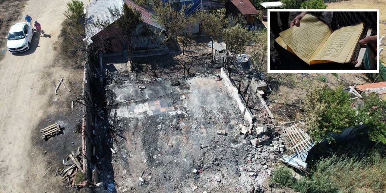 Her şey kül oldu, Kur’an-ı Kerim kaldı