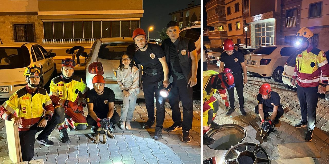 İtfaiye zamanla yarıştı, köpek kurtuldu