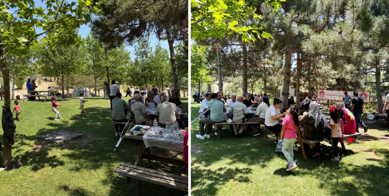 Yaşlılar ve çocuklar piknikte buluştu