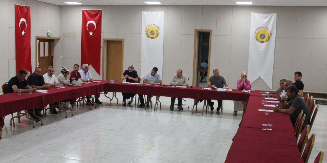 Sarayönü Belediyesi Meclisi Temmuz ayı toplantısını yaptı