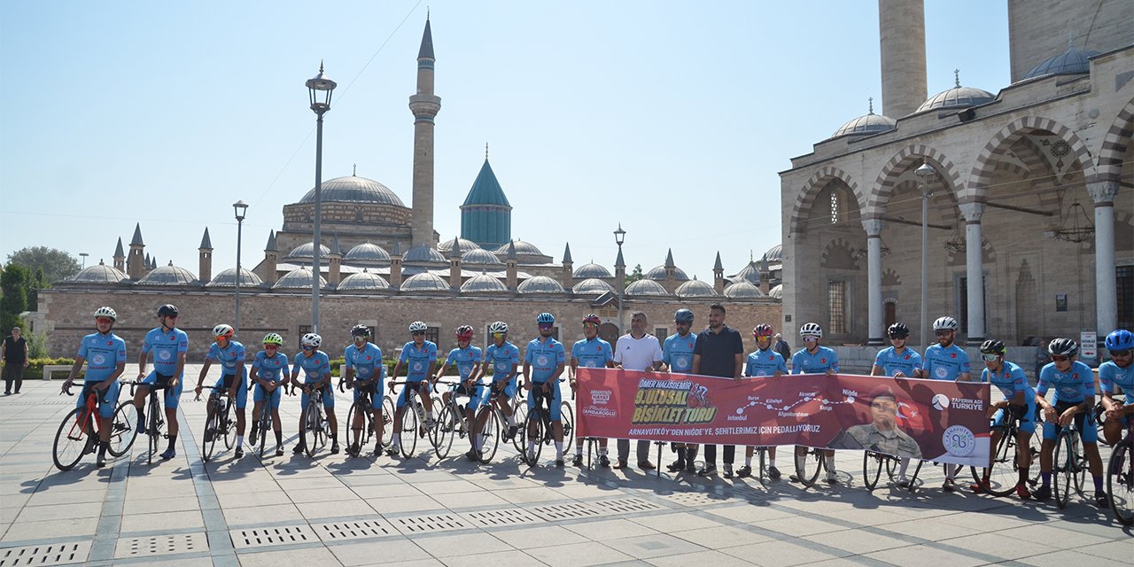 Şehit Halisdemir’e pedallarla vefa: Konyaya ulaştılar