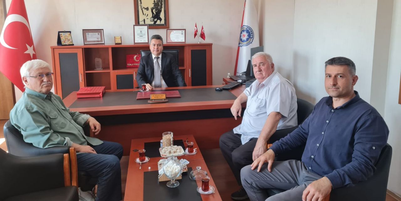 Başkanlardan, yeni İlçe Emniyet Amirine ziyaret