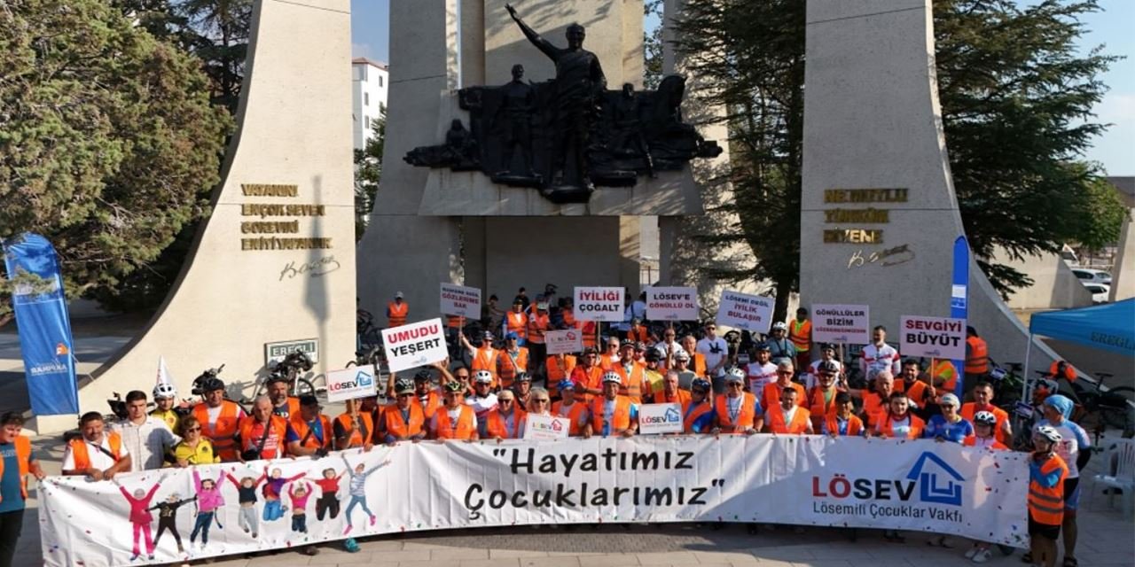 Ereğli’de pedallar umut için döndü