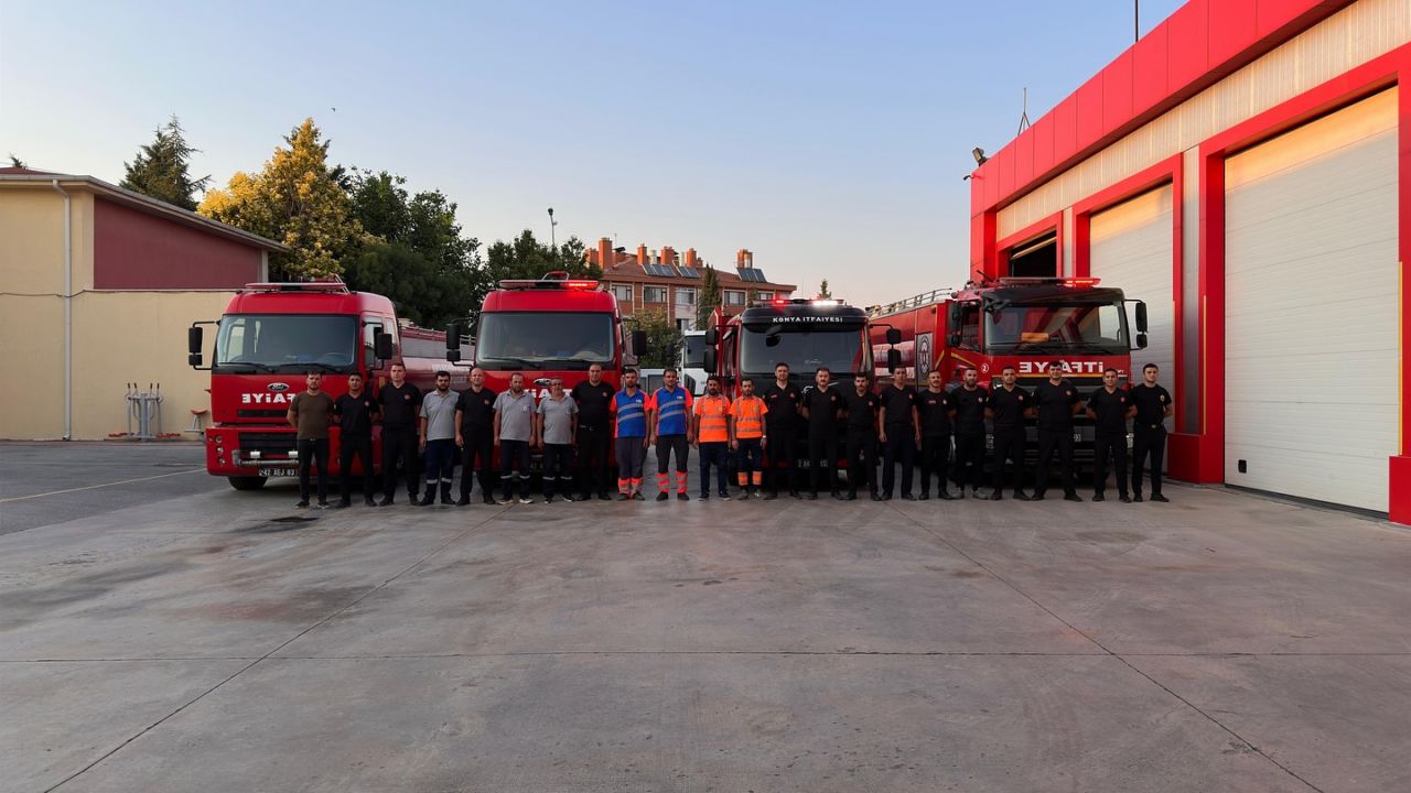 Sarıcaova orman yangınına Konya'dan destek
