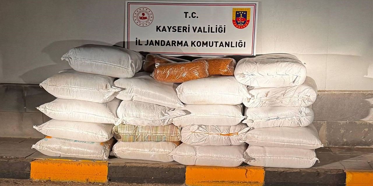 Otobüste 750 kilo kaçak tütün yakalandı