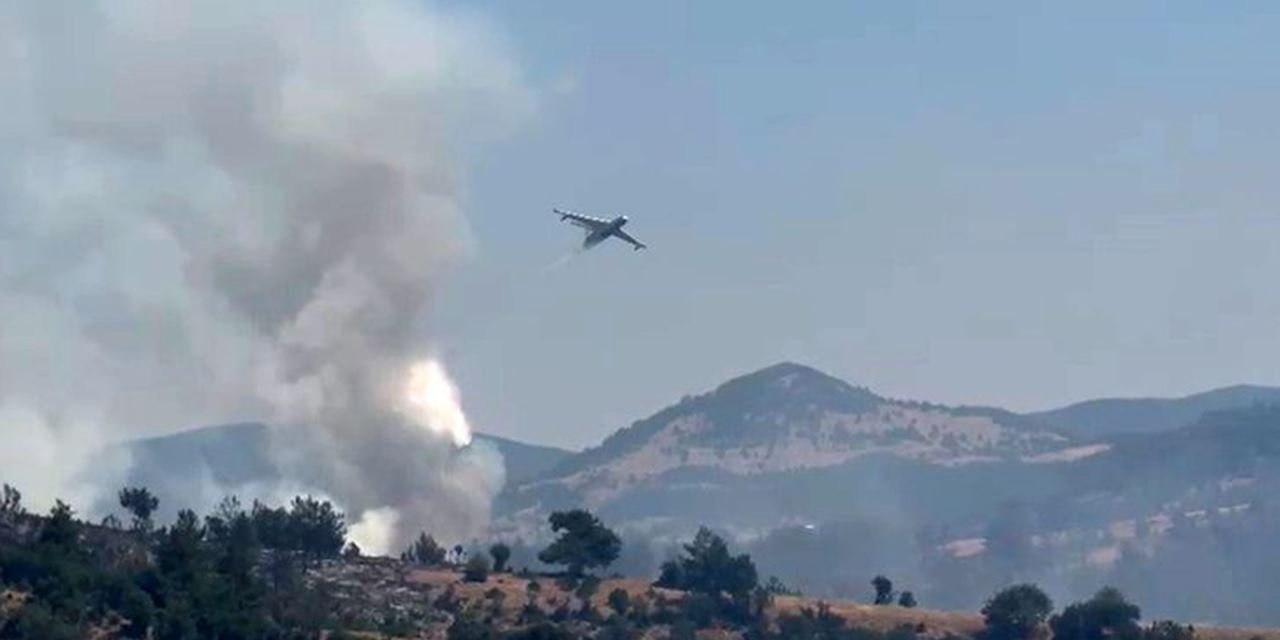 Bursa semalarında alevlerle mücadele devam ediyor