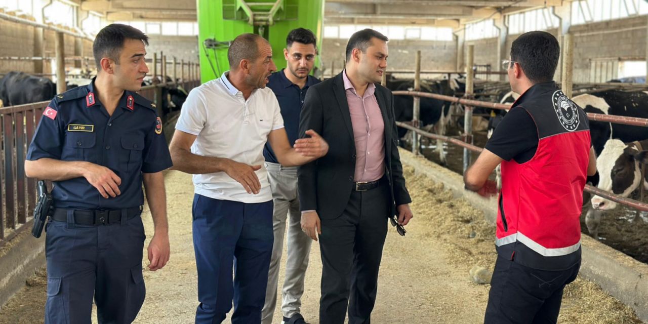 Kurşunlu’da tarımsal tesislere destek ziyareti