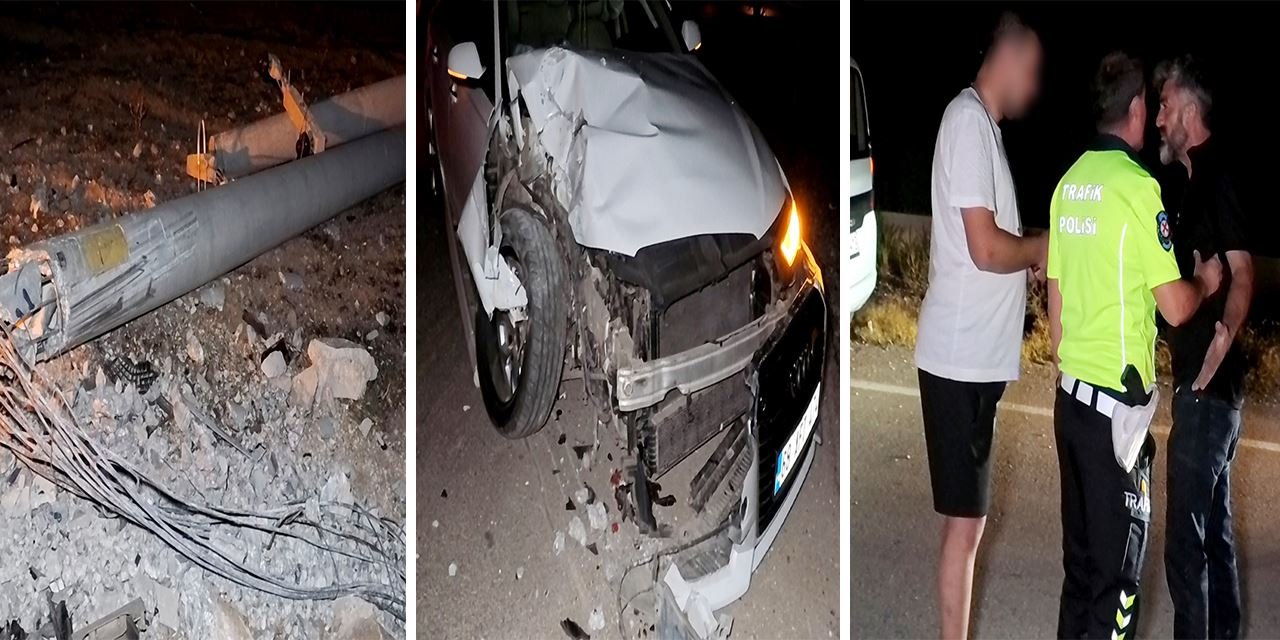 Direği devirdi, cezayı yedi, vatandaşa çıkıştı