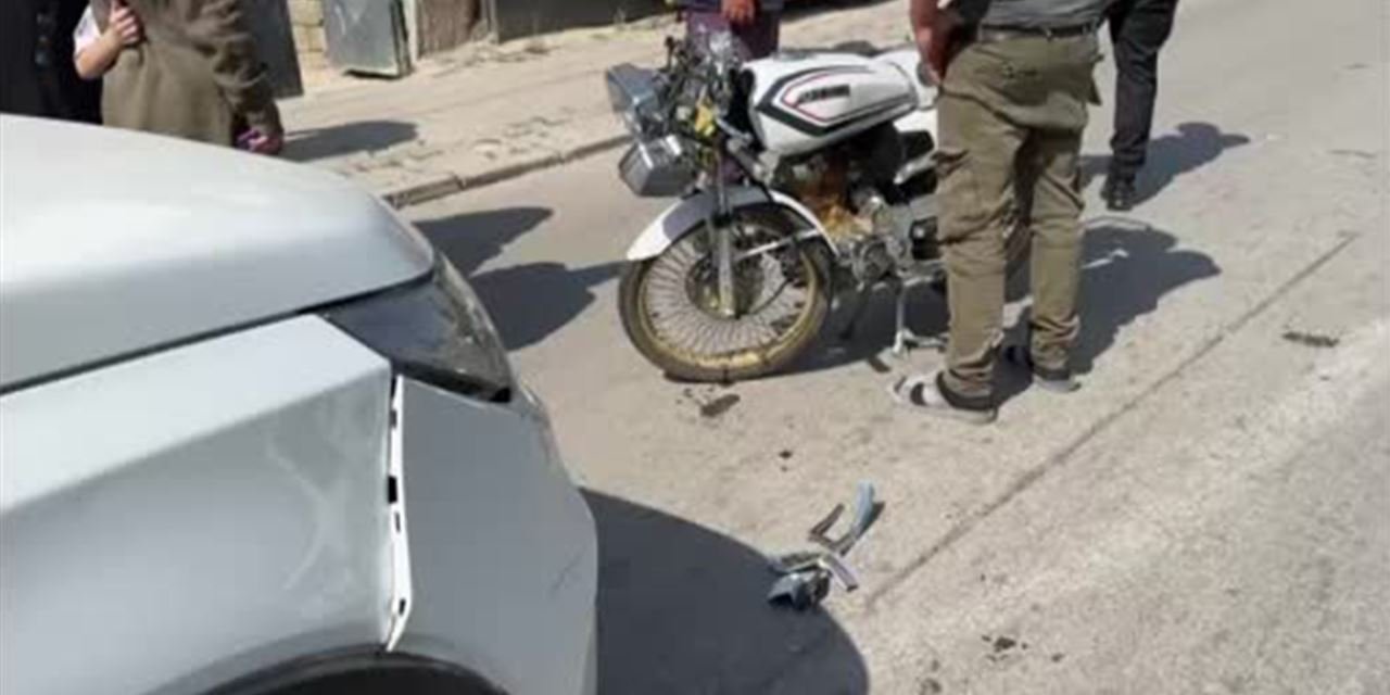 Cip ile motosiklet çarpıştı: 1 yaralı