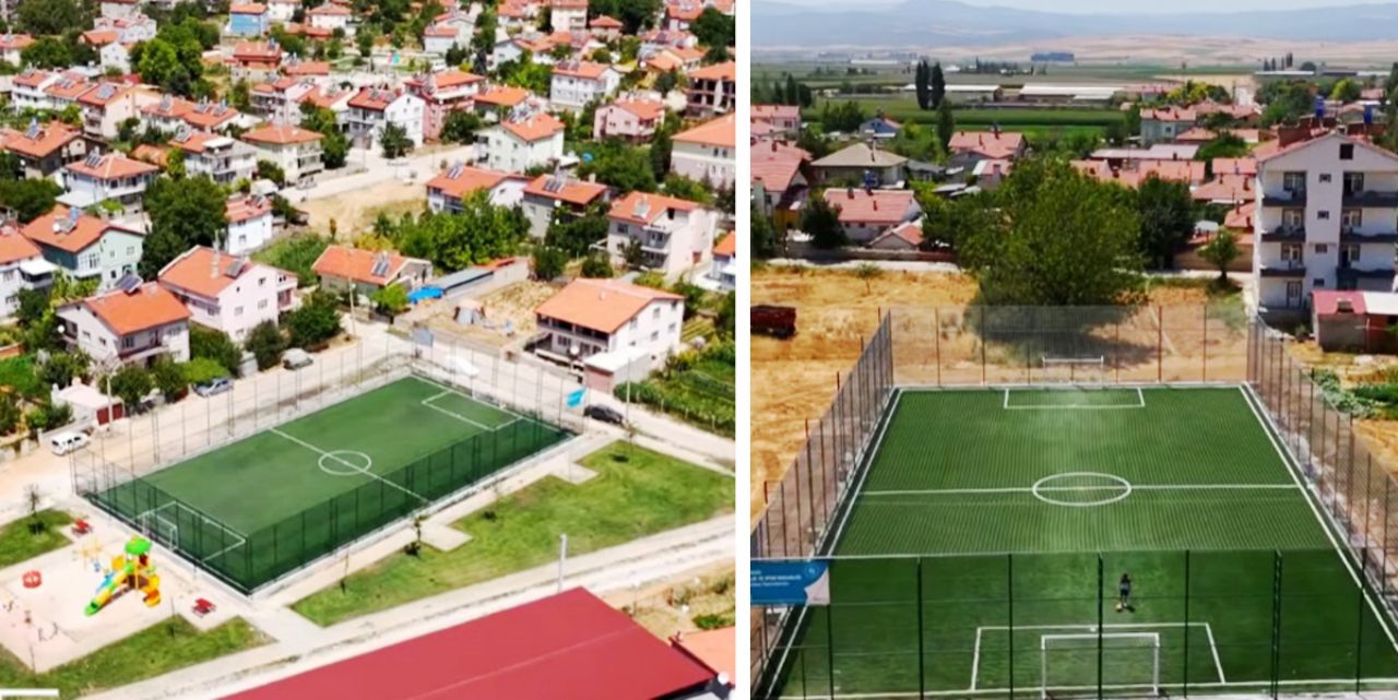 Ilgın'ın halı sahaları tamamlandı