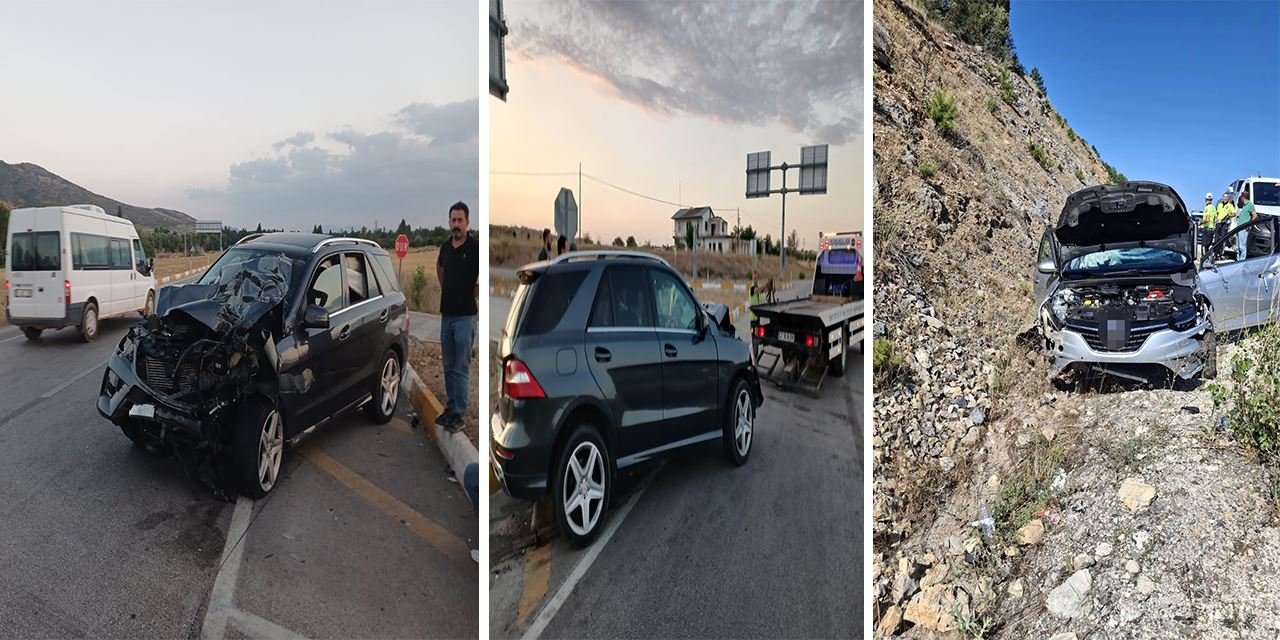 Aynı gün üç kaza, altı yaralı