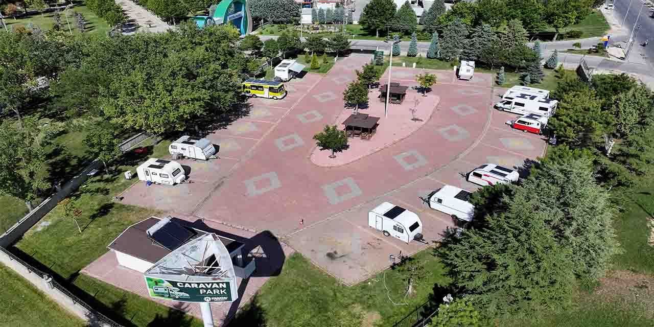 Karatay Karavan Parkı, yerli ve yabancı karavancıların gözdesi oldu