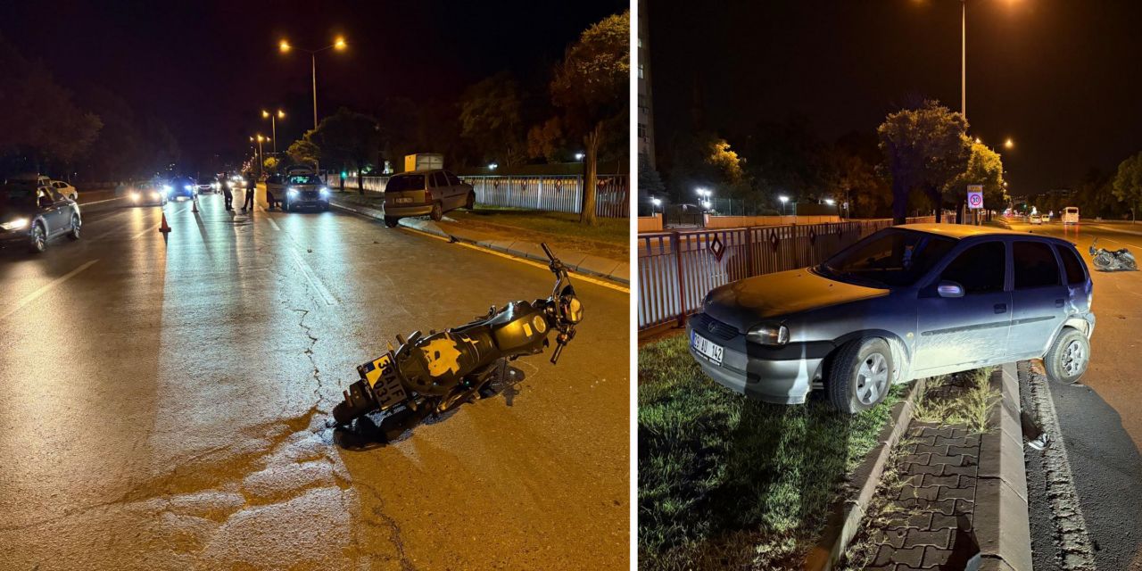 Kayseri’de motosikletle otomobil çarpıştı: 3 kişi yaralandı