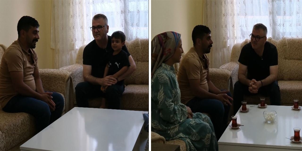 Yürek ısıtan dayanışma: Evi yanan aileye belediyeden tam destek