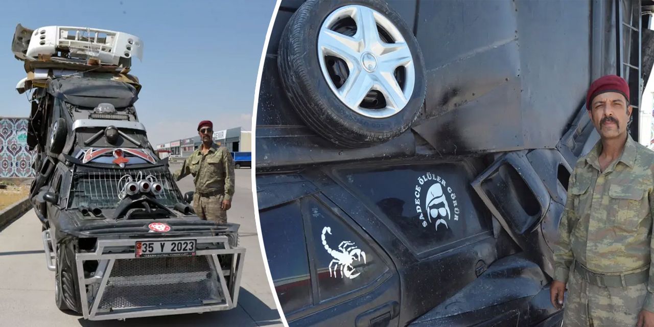 Otomobil tutkunu tek depoyla 3000 km giden araç yaptı