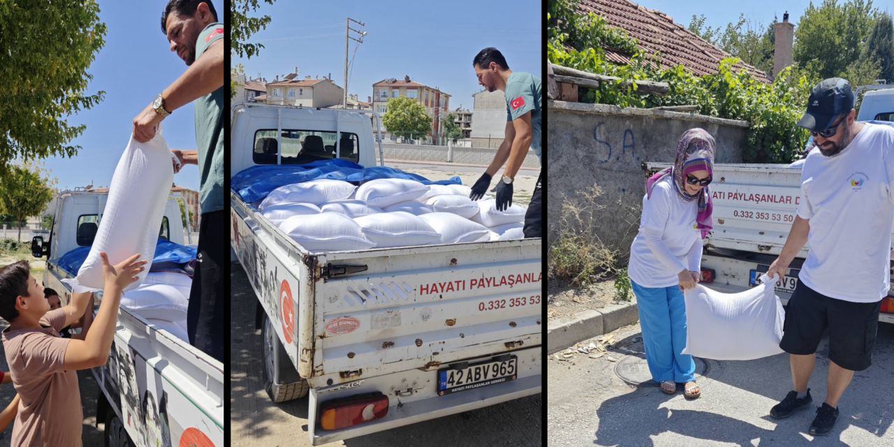 Hayır için dağıtacakları un nedeniyle ceza yediler