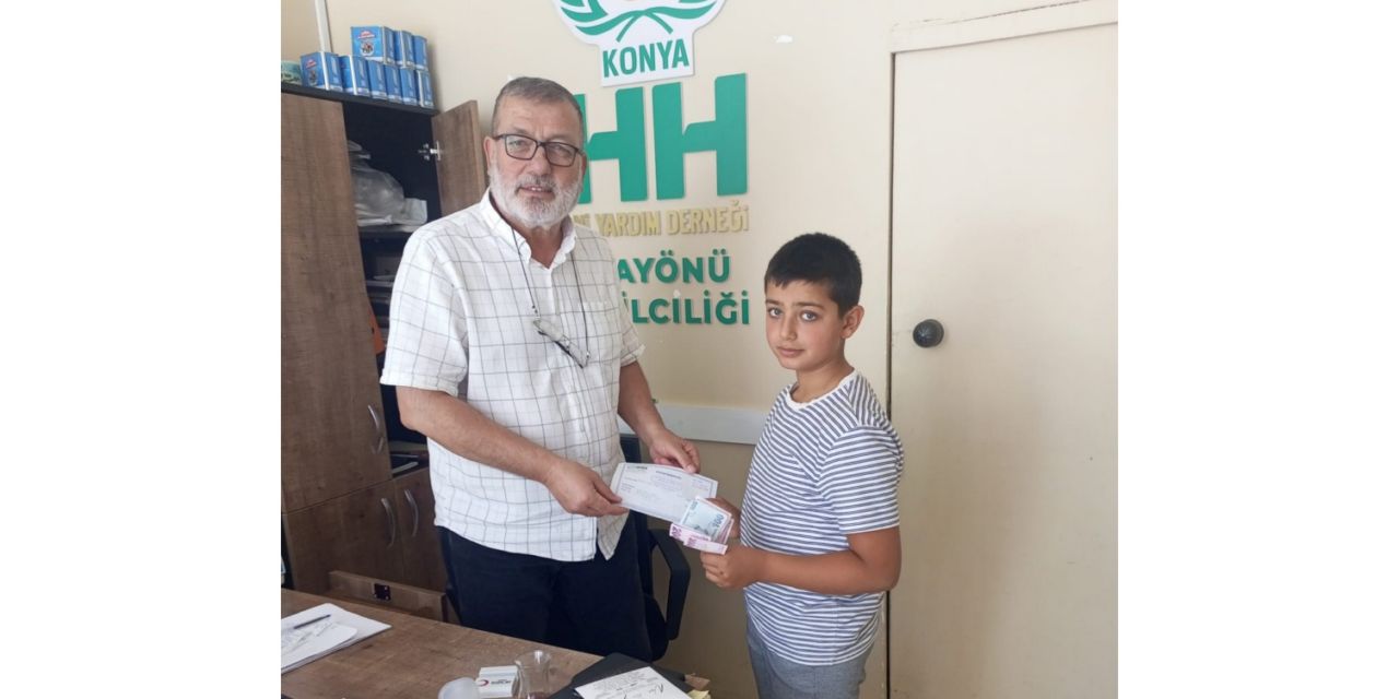 Minik kalpten Gazze’ye büyük destek