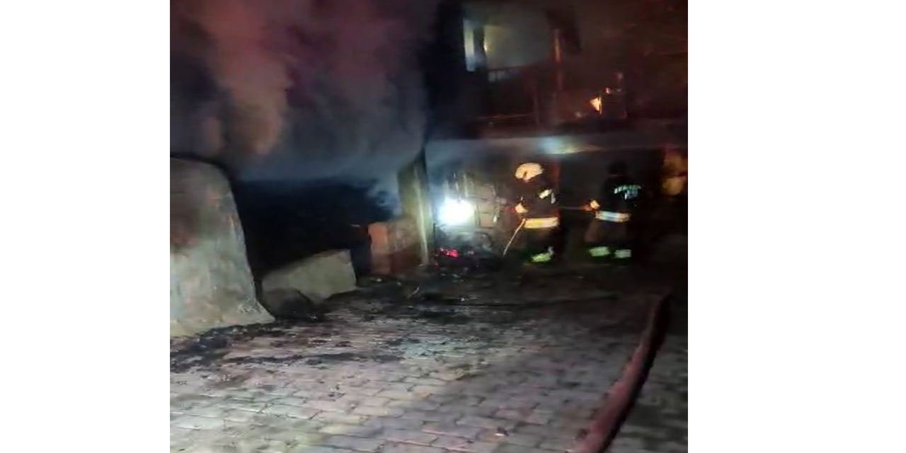 Müstakil evde çıkan yangın panik yarattı
