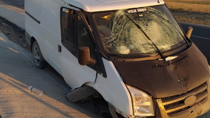 Ereğli'de kamyonet kazası: 2 yaralı