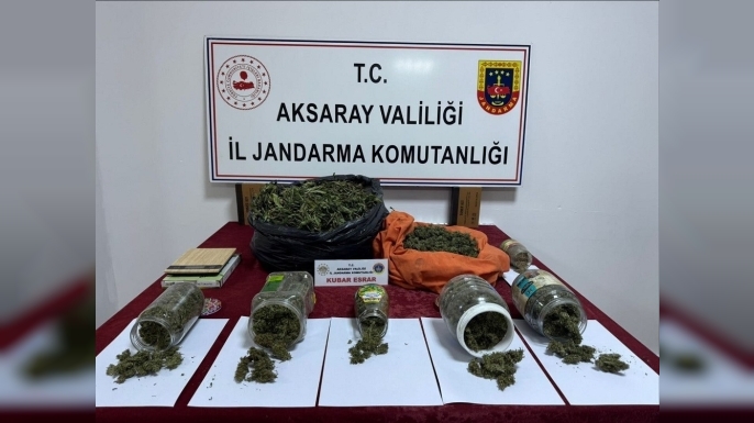 Aksaray'da uyuşturucu ticareti yapan şahıs 4 kilo esrarla yakalandı