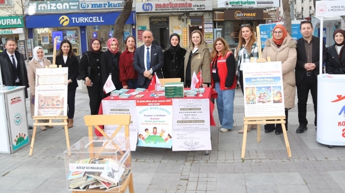 Konya'da çocuk evlerine kütüphane kurma projesi başlatıldı