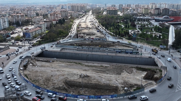 Konyaya nefes aldıracak proje: Otogar kavşağında çalışmalar hızlandı