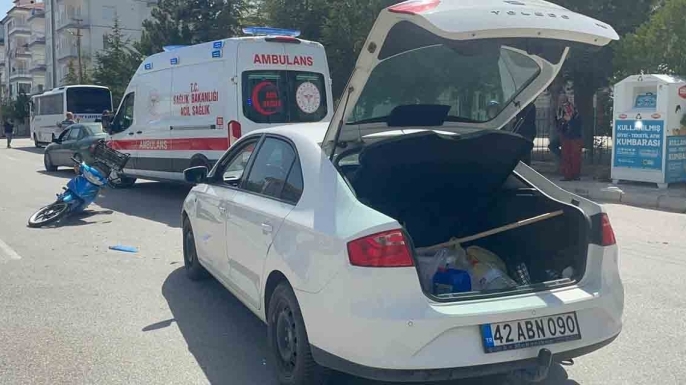 Karaman’da feci çarpışma: Yaralı sürücü hastaneye kaldırıldı