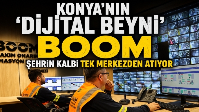 Konya'nın 'dijital beyni' BOOM: Şehrin kalbi tek merkezden atıyor